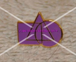 Cryptic Council Gold Plated Lapel Pin - Click Image to Close